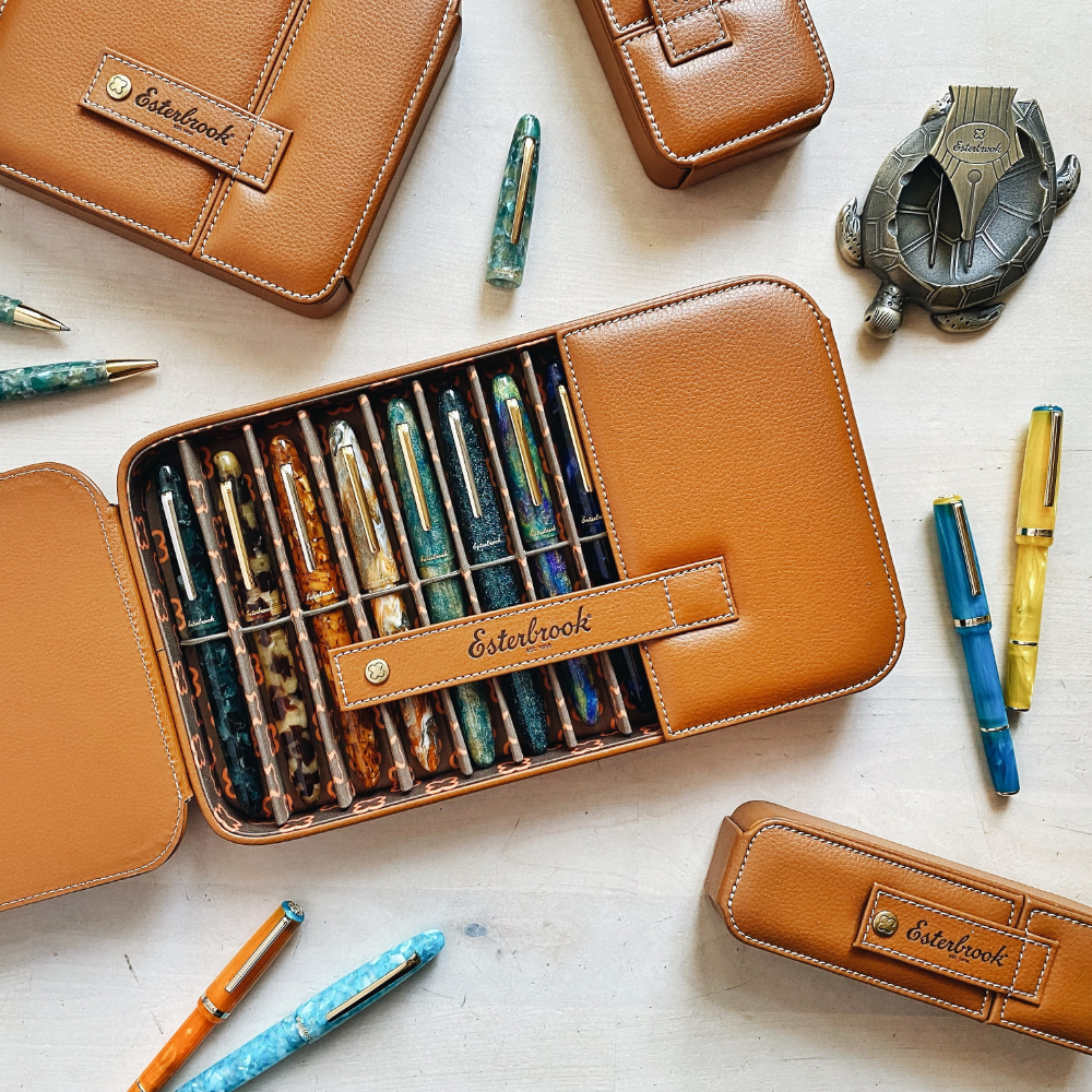 Esterbrook British Tan Pen Nook (Twelvefold) - Penetui 12